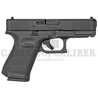 Glock 19 Gen 5 All Black 9mm 3-15rd Mags 4.02in UA195S203