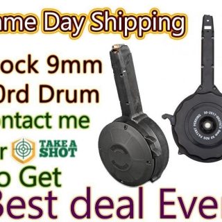 Drum Glock 50rd mag Glock Glock 50rd RWB Glock mag